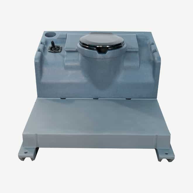polyportables hand pump flush tank for portable toilet
