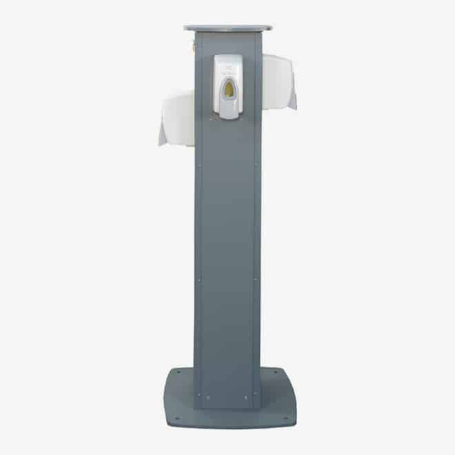 polyportables hand sanitizer station front view