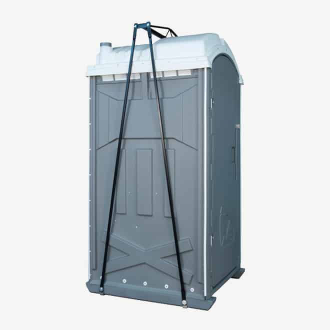 polyportables lift kit for portable toilet side view